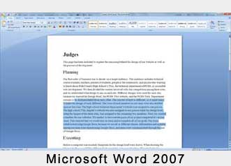 Microsoft Word 2007 Screenshot
